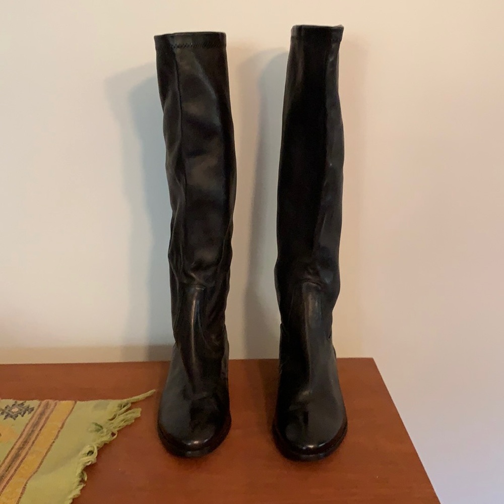 Leather boots